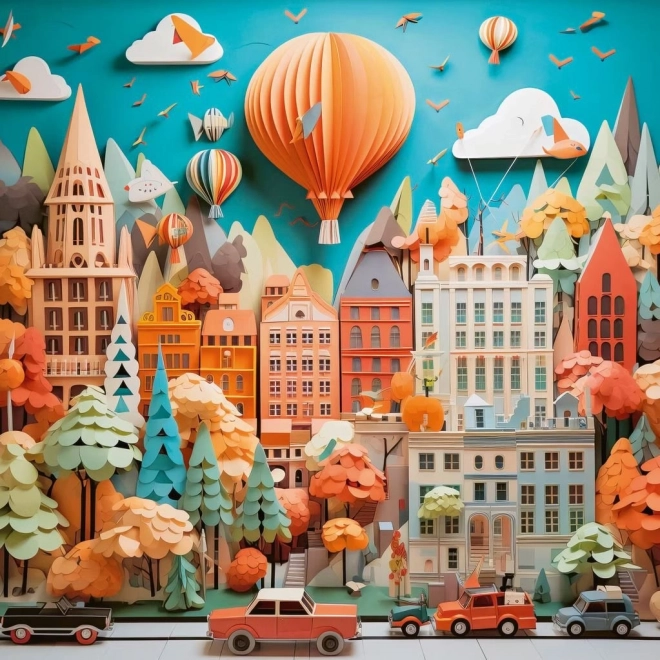 Heye Négyszögletes puzzle városi táj 1000 darab