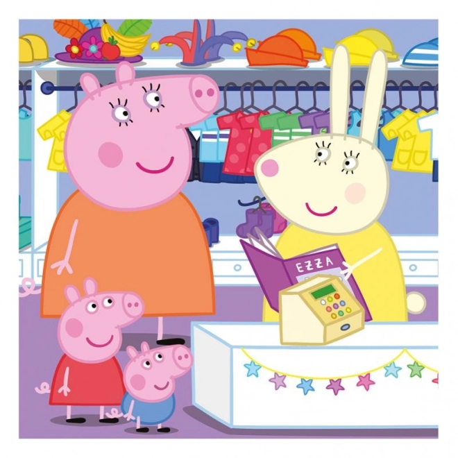 peppa malac puzzle 3x55 darab