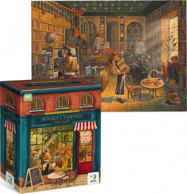 Dodo könyvesbolt puzzle 300 darabos