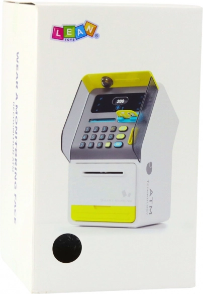 Játék bankautomata széf Pin sárga