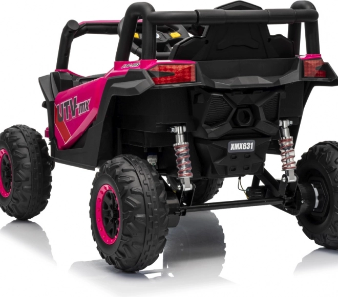 Gyermek elektromos autó Buggy Madman UTV-MX rózsaszín