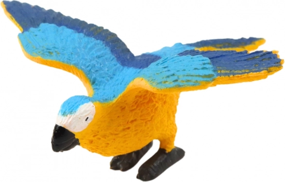Exotikus madarak hibiszkusz sárga mini figura készlet 4-11 cm 6 db