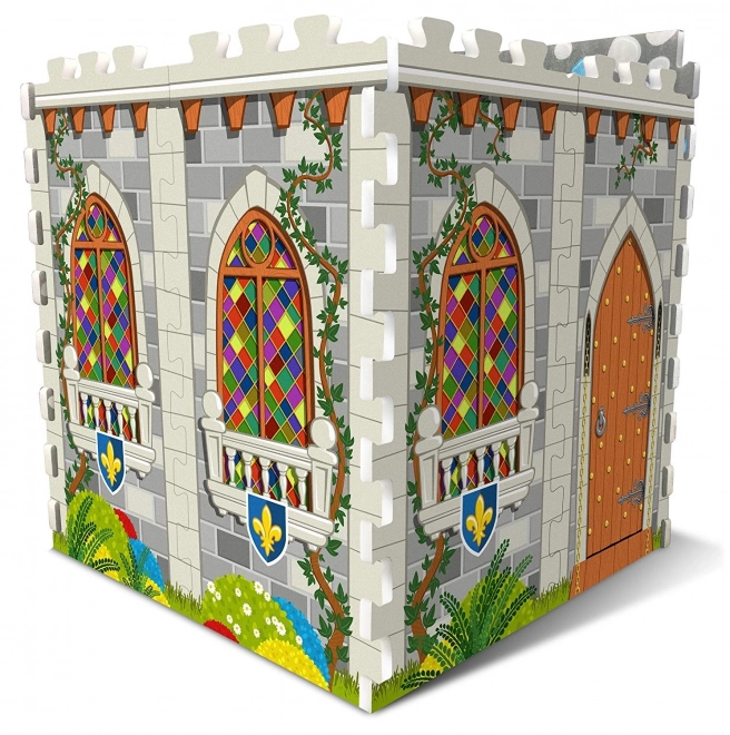 3D habszivacs padló puzzle kastély