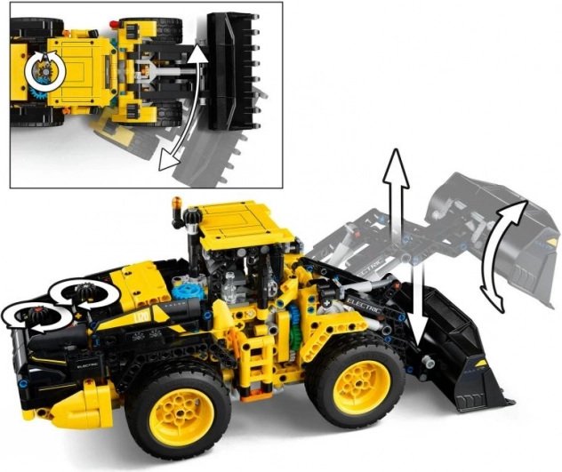 Volvo L120 Elektromos homlokrakodó LEGO Technic