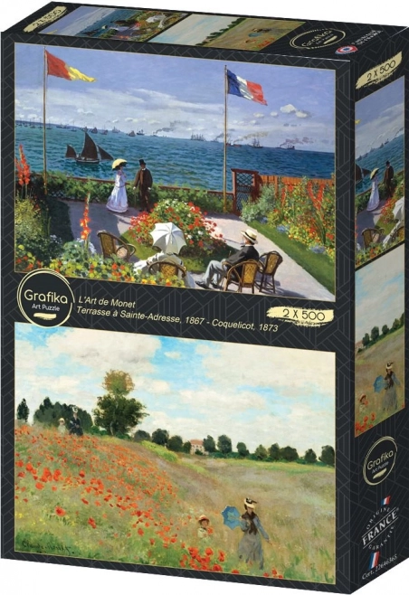 Sainte Adresse-i kert és Vadpipacs-mező puzzle 2x500 darab