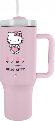 Hello Kitty utazó termoszbögre szívószállal 1200 ml
