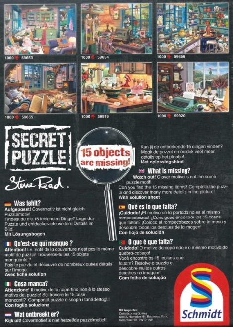 Schmidt Secret puzzle nagymama szobája 1000 darabos