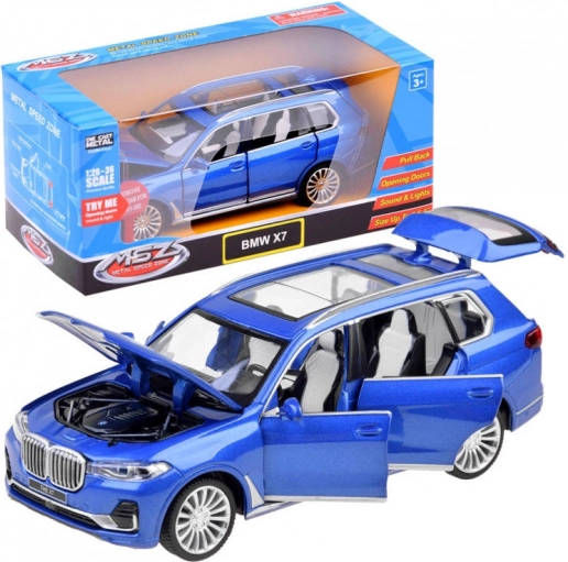 fém modell SUV BMW X7 1:32 fénnyel és hangokkal