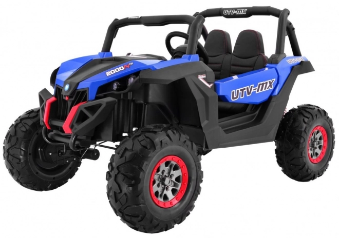 Buggy SuperStar pro gyerekek Kék + MP4 + 4x4 meghajtás + távirányító + csomagtér + LED + ajtózár