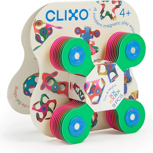 Clixo rugalmas mágneses építőkészlet - 9 darab