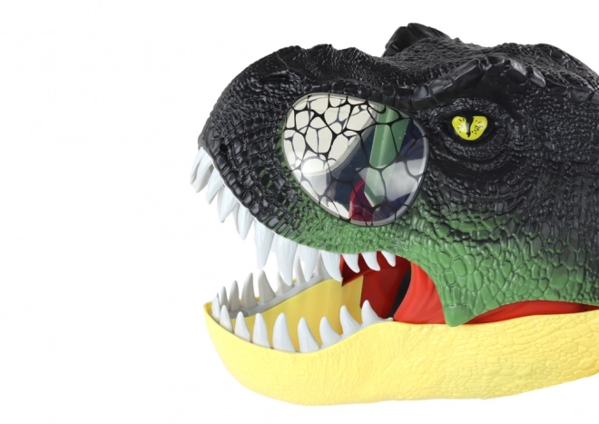 Dinoszaurusz maszk állítható pánttal, fény- és hanghatásokkal