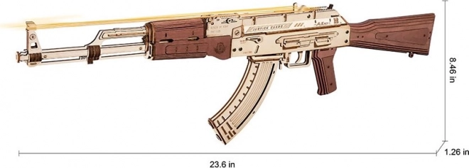 RoboTime 3D fa mechanikus kirakós AK-47