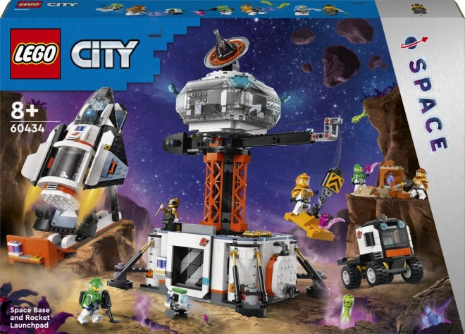 Lego city űrállomás és rakéta kilövőállomás