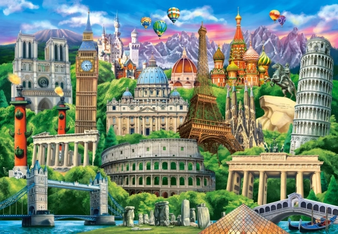 Puzzle 1000 darabos Építészet