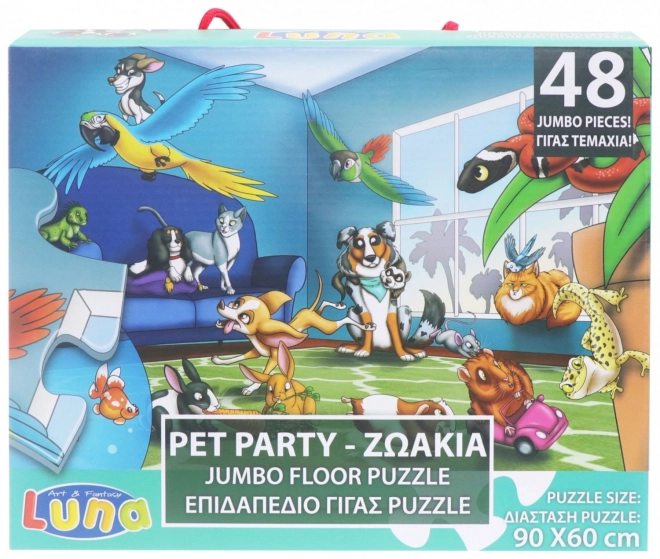 Padló puzzle házi kedvencek 48 darabos