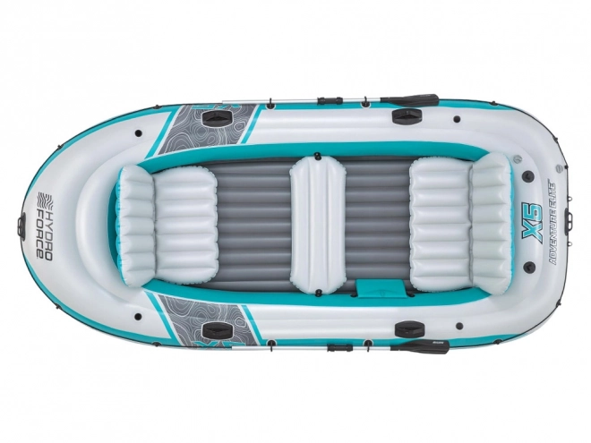 Adventure Elite X5 5 személyes felfújható csónak evezőkkel