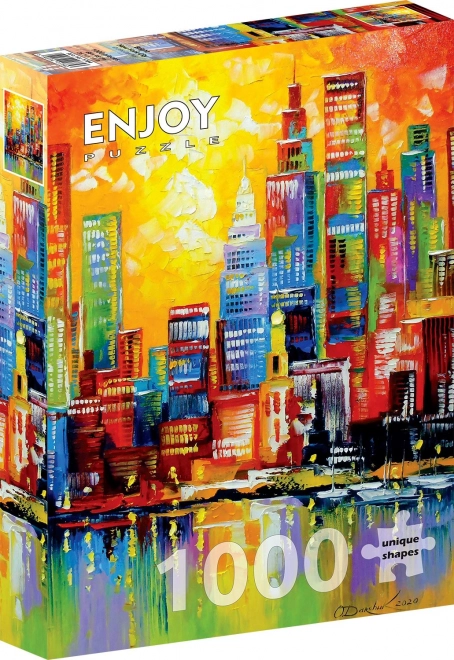 Enjoy puzzle új york-i ragyogás 1000 darabos