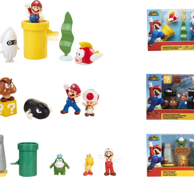 Super Mario 6 cm-es figura készlet