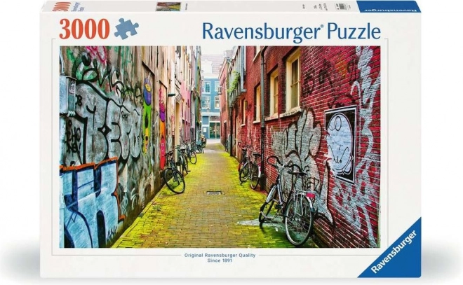 Ravensburger utcai művészet puzzle – Amszterdam 3000 darabos