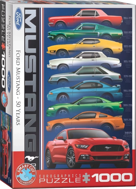 50 éves Ford Mustang Eurographics puzzle 1000 darabos