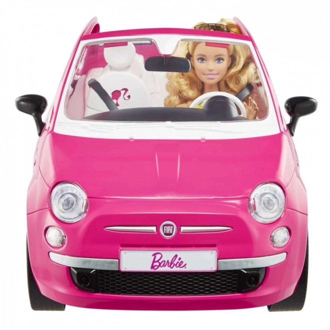 Barbie és Fiat 500 kabrió