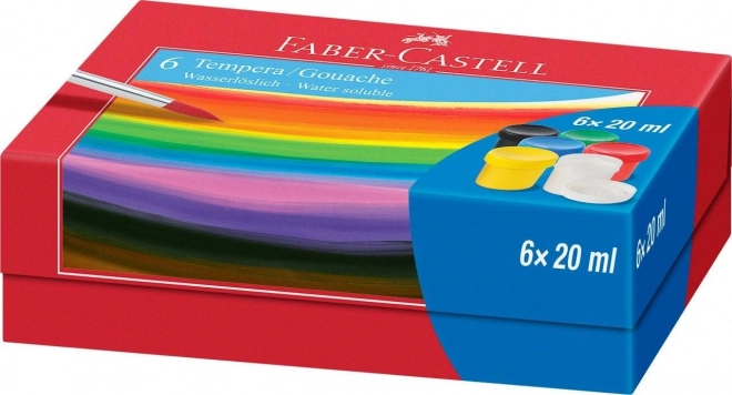 Faber-Castell tempera festék készlet 6x20ml