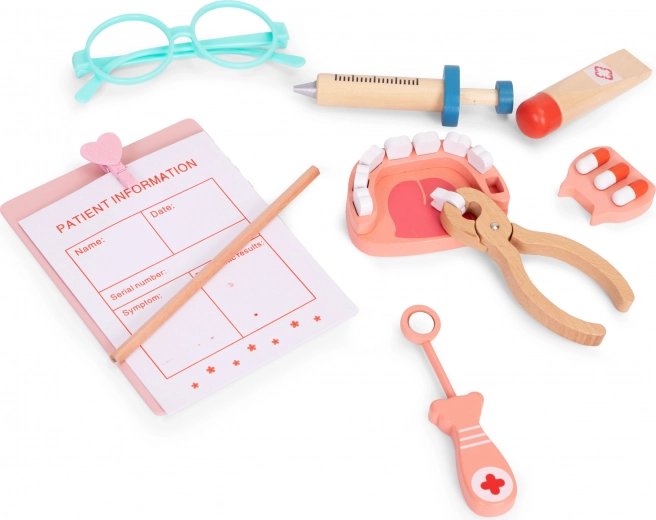 Fogorvosi készlet protézissel és tükörrel