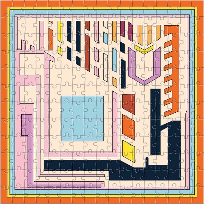 GALISON Négyzet alakú puzzle Frank Lloyd Wright: Textil blokkok 4x200 darab