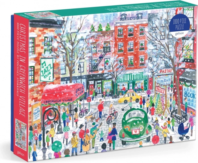 Puzzle Karácsony Greenwich Village-ben 1000 darab GALISON