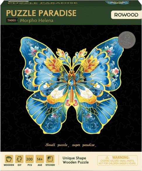 Fa puzzle Morpho Helena pillangó
