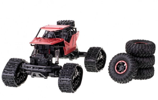 távirányítós terepjáró játék 4x4 piros