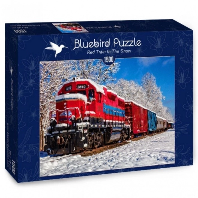 Bluebird Puzzle Tél Vonat