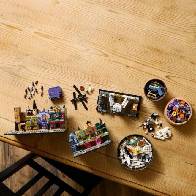 LEGO Harry Potter Varázsló Boltok Miniatűr Modellje a Zsebpiszok Közben