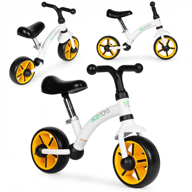 Gyerek futóbicikli fekete EVA kerekekkel - Ecotoys