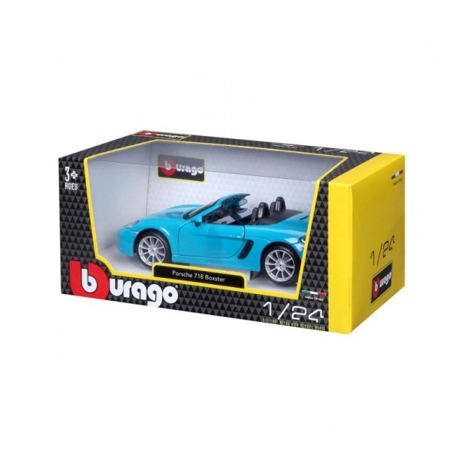 Porsche 718 Boxster modell autó 1:24 méretarányban - Bburago