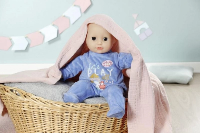 baby annabell kis kék rugdalózó