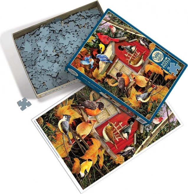 Cobble Hill őszi madáretető puzzle 500 darab