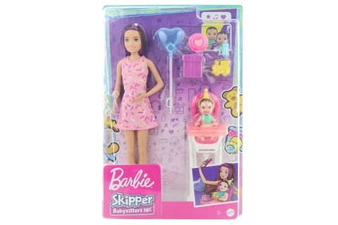 Barbie Skipper klub bébiszitter készlet etetőszékkel