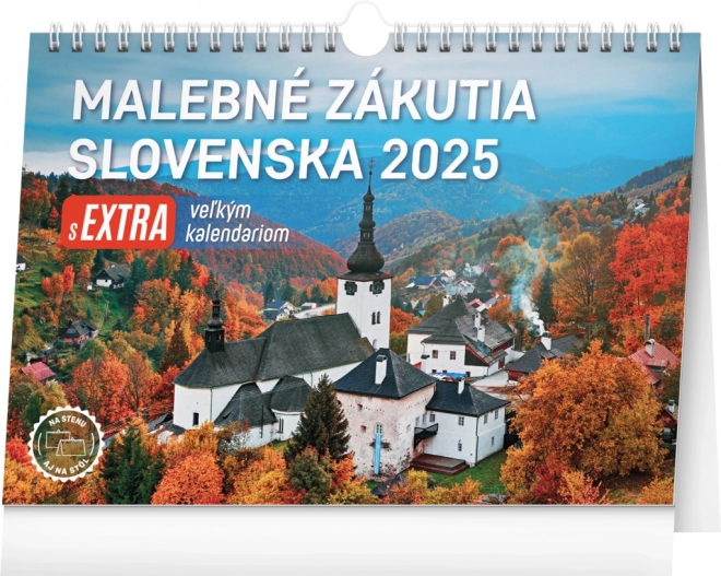 Notique asztali naptár Szlovákia festői tájai 2025