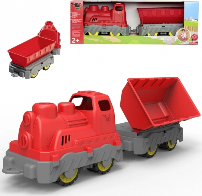 Mini Mozdony BIG Power Worker vagonossal 45 cm