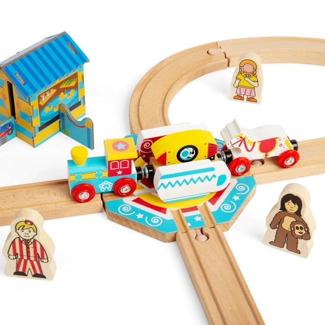 Bigjigs Rail teáscsésze motívumos forgó korong