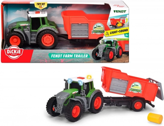 Farm traktor utánfutóval 26 cm