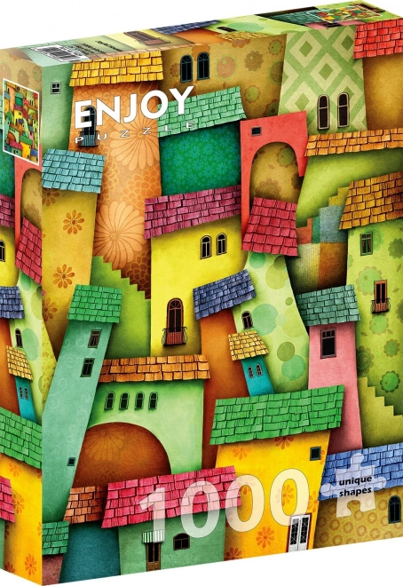 Enjoy puzzle vidám házak 1000 darab