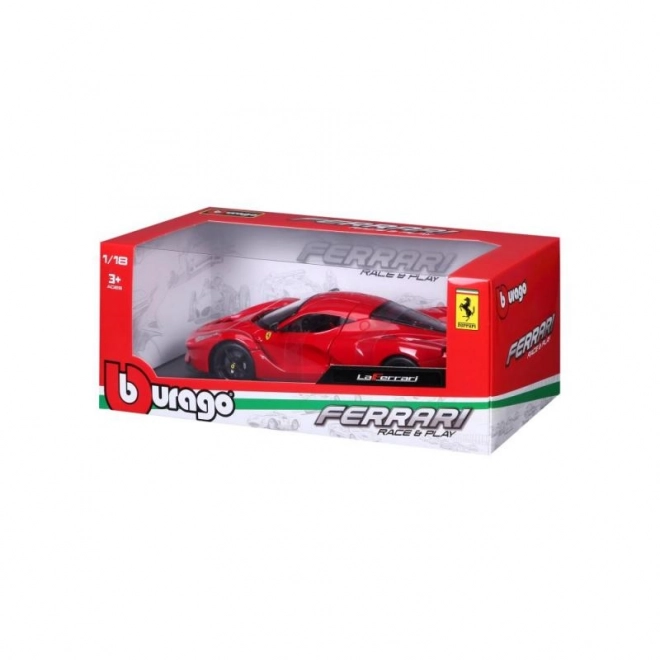 Bburago Ferrari LaFerrari piros játékautó