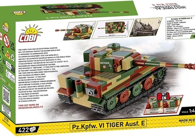 Pz.Kpfw. VI Tiger Ausf. E 1:48 méretarányú tank modell