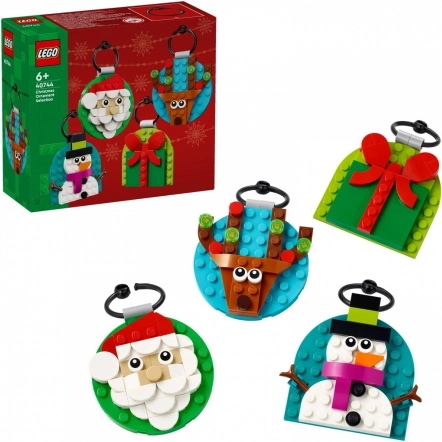 LEGO Iconic karácsonyi díszek kollekciója