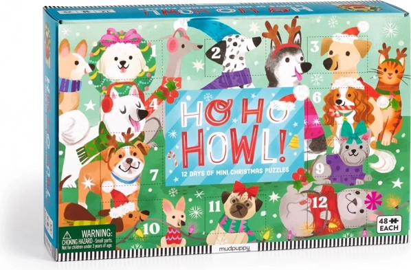 Karácsony előtti visszaszámláló Puzzle készlet 12 db