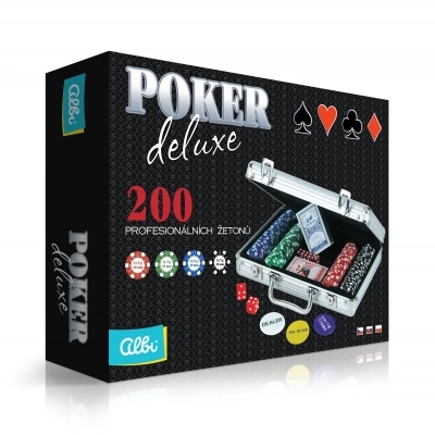 Poker készlet deluxe 200 zsetonnal