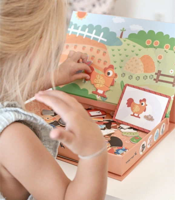 Tooky Toy Mágneses Puzzle Farm