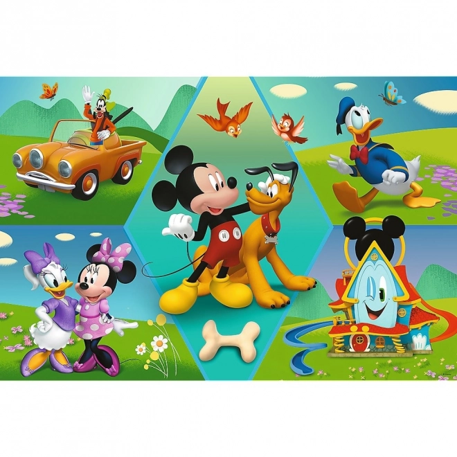 Mickey Mouse szuper alakú XXL puzzle 60 darabos